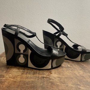 Coach vintage wedge sandal, 7.5 size.  Like new.